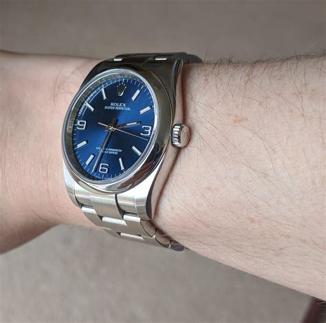 rolex 116000 blue review|Rolex ladies watch blue face.